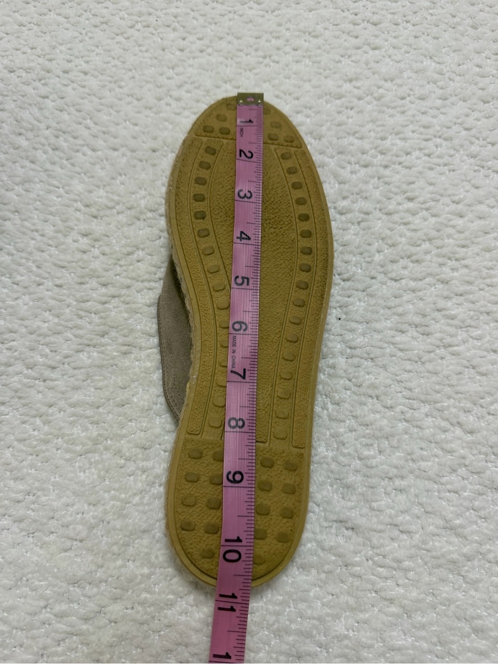 Verbenas Celia Espadrilles Taupe Suede Flats Women’s Size 41 EU 10-10.5 US - Picture 11 of 12